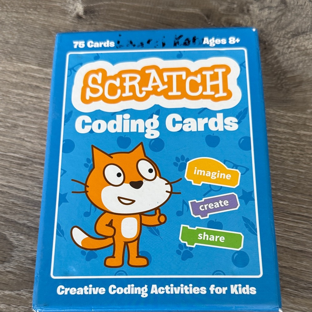Coding Cards for Kids - Blue